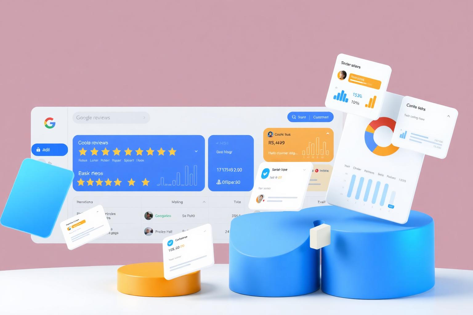 Swift Reviews dashboard showing Google review analytics